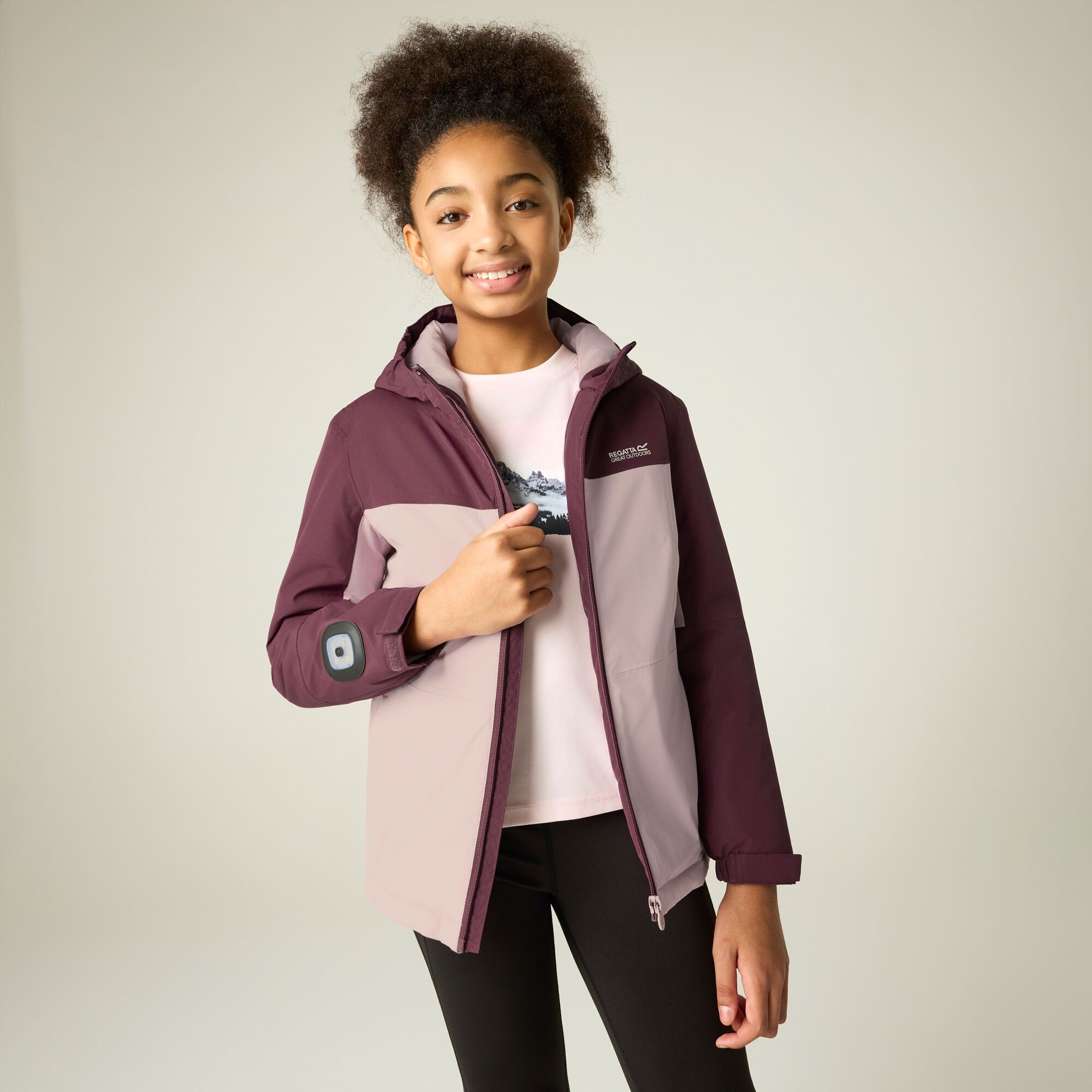 Regatta Kids’ Beamz Insulated Jacket Size: 5-6 Years Unisex Kids Pink