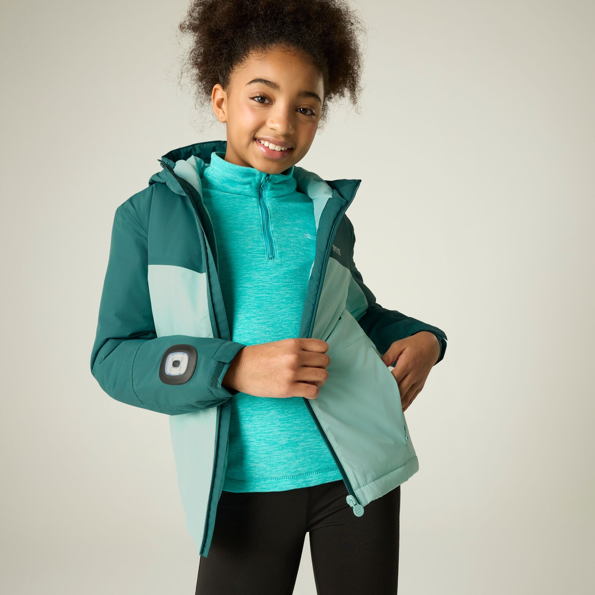 Regatta Kids’ Beamz Insulated School Jacket - Green Size 10-11 Years