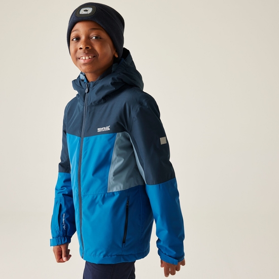 Kids' Beamz Waterproof Insulated Jacket Navy Blue
