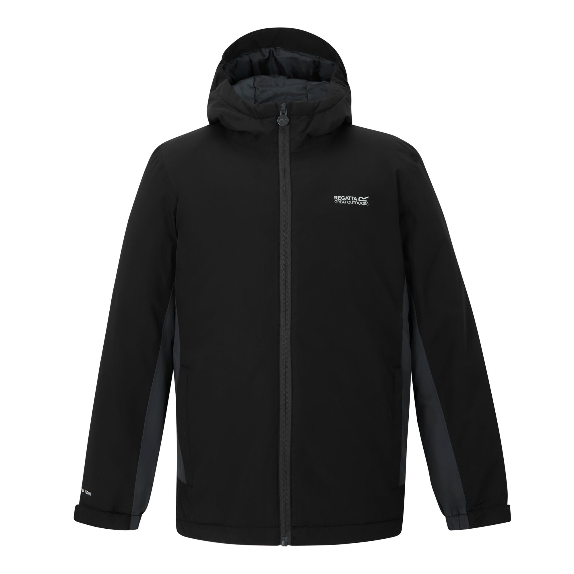 Regatta Kurtka dziecięca przejściowa przeciwdeszczowa Hurdle Czarny