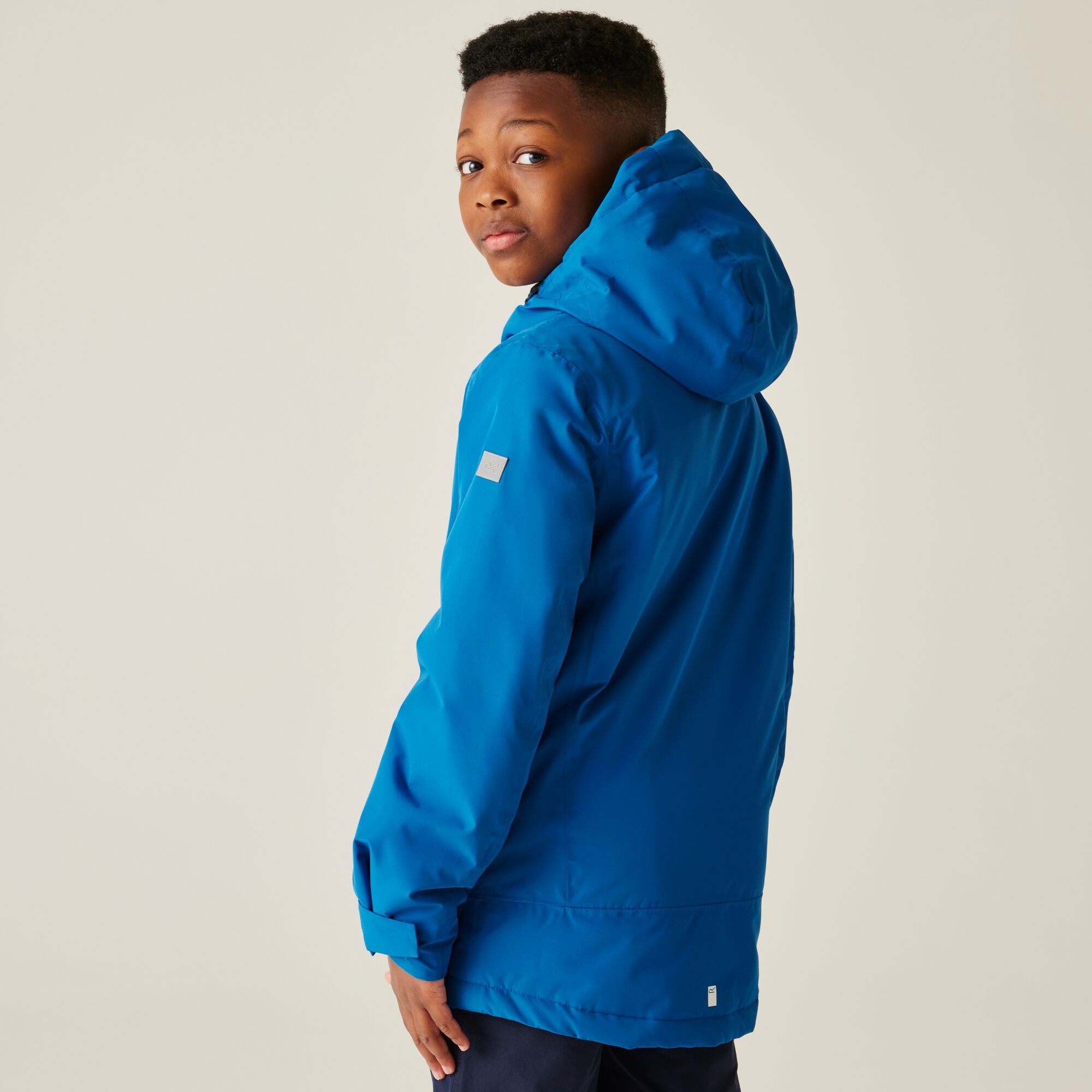 Regatta Kurtka dziecięca przejściowa przeciwdeszczowa Junior Frelton Niebieski