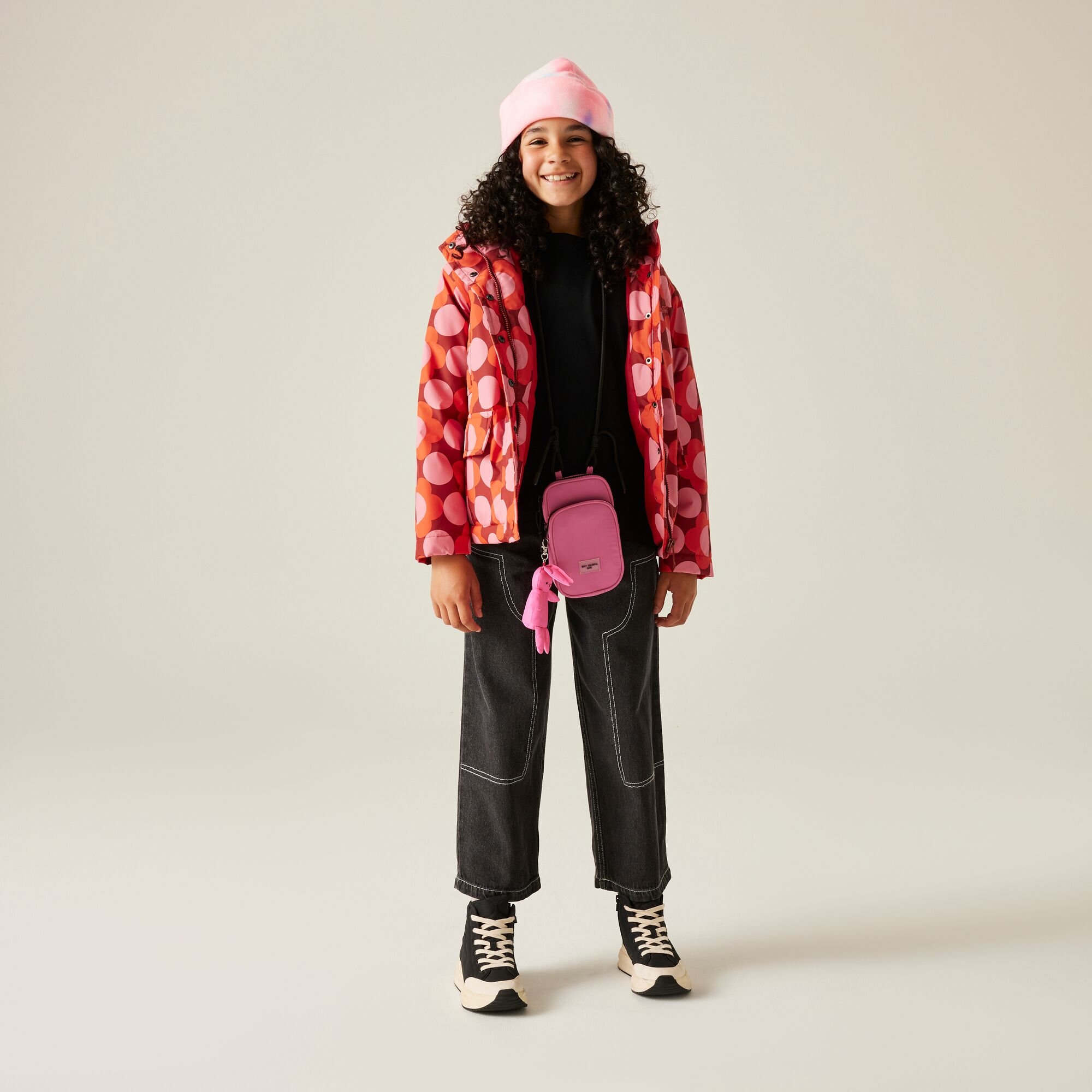 Regatta Girls Orla Kiely Jacket Size: 5-6 Years Unisex Kids Red