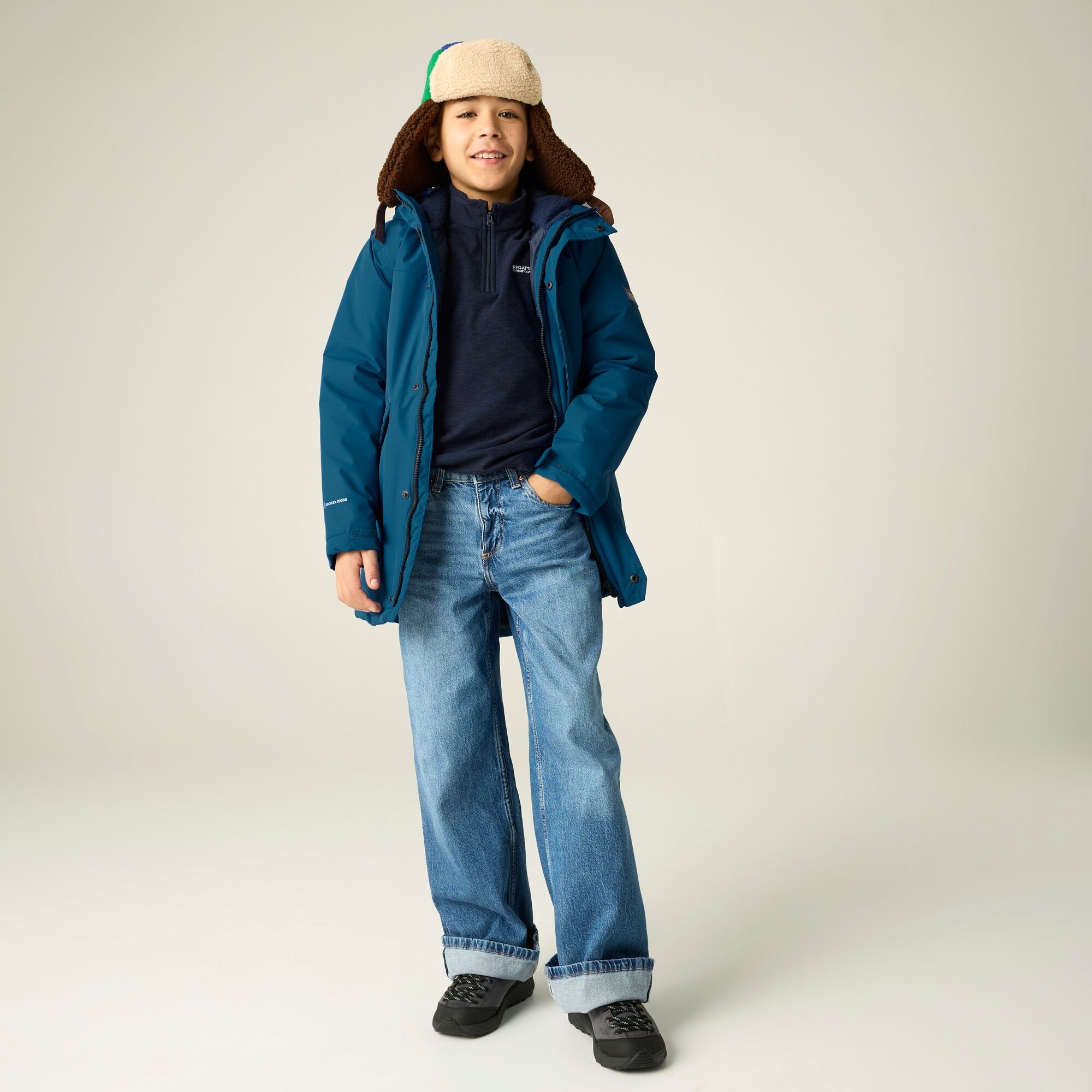 Regatta Kids’ Farbank Ii Insulated School Jacket - Blue Size 6-7 Years