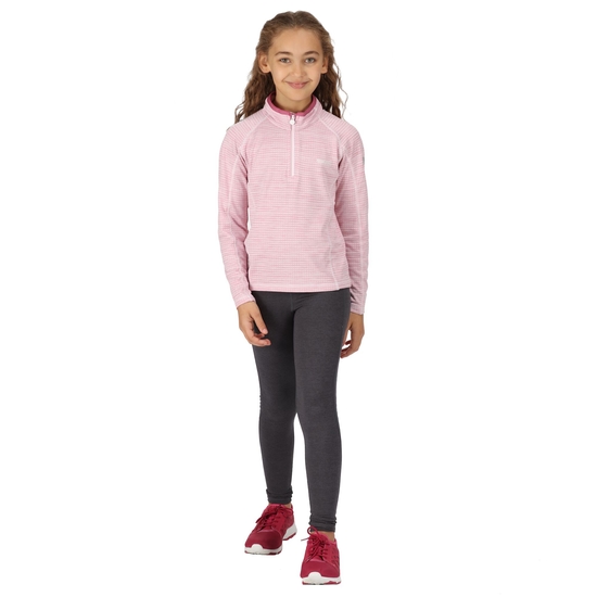 Berley langärmeliges Shirt mit halblangem Reißverschluss für Kinder Pink