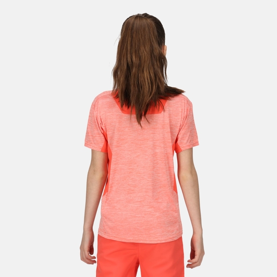 Kids' Takson III Marl Active T-Shirt Fusion Coral Neon Peach