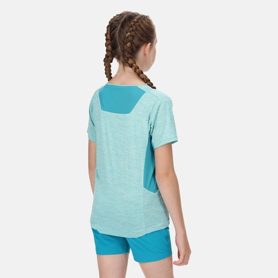 Kids' Takson III Marl Active T-Shirt Turquoise Enamel