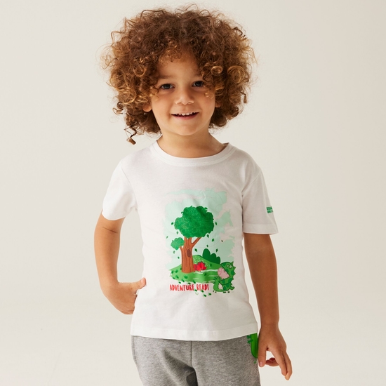 T-shirt Junior manches courtes avec imprimés design Peppa Pig Blanc