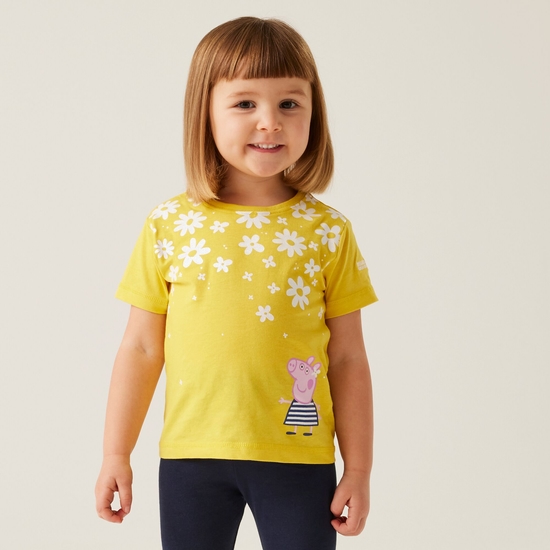 Dziecięca koszulka Peppa Żółty