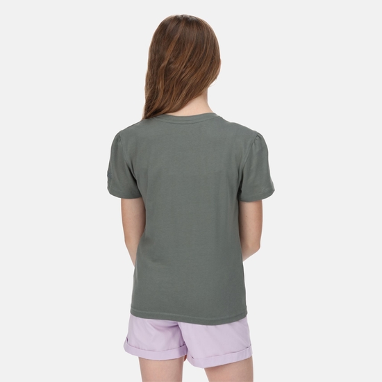 Bosley V T-Shirt mit Graphik-Print für Kinder Grün