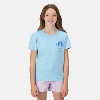 Bosley V T-Shirt mit Graphik-Print für Kinder Blau