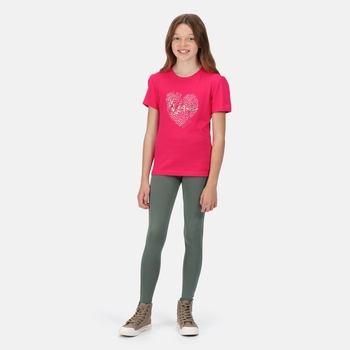 Kids' Bosley V Graphic Print T-Shirt Pink Fusion