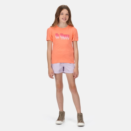 Kids' Bosley V Graphic Print T-Shirt Fusion Coral