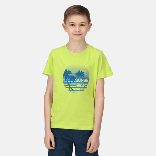 Bosley V T-Shirt mit Graphik-Print für Kinder Gelb