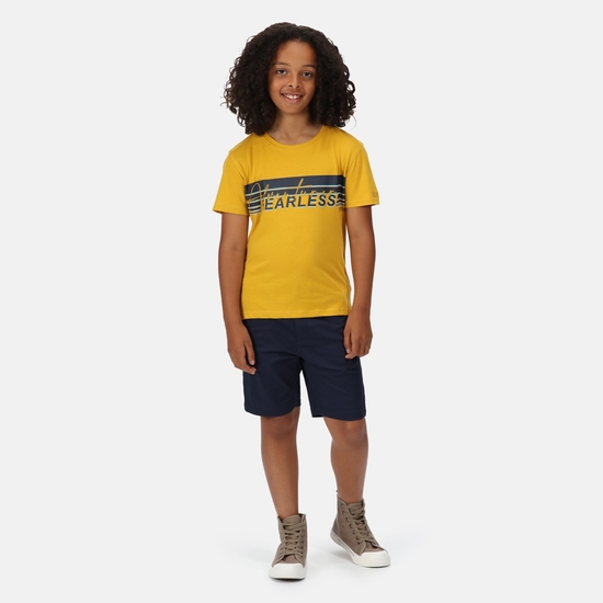 Kids' Bosley V Graphic Print T-Shirt Yellow Gold
