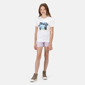 Bosley V T-Shirt mit Graphik-Print für Kinder Weiß