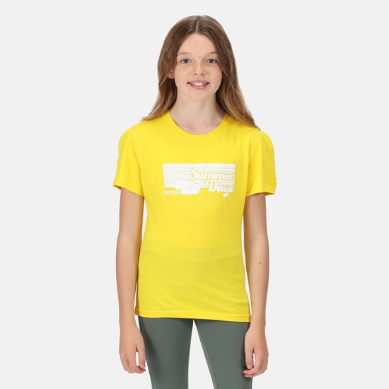 Kids' Bosley V Graphic Print T-Shirt Maize Yellow