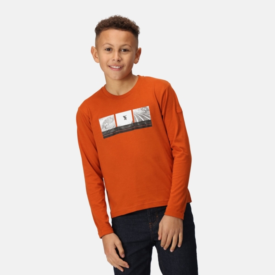 Wenbie III T-shirt graphique pour enfant Orange