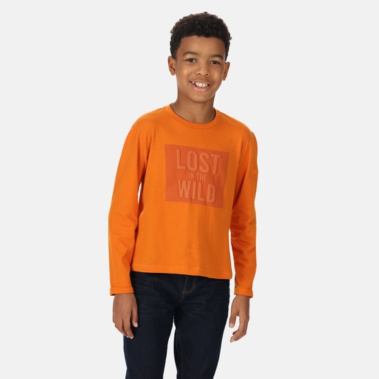 Wenbie III Grafik-T-Shirt für Kinder Orange