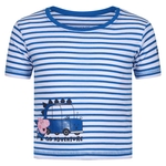 Imperial Blue White Stripe