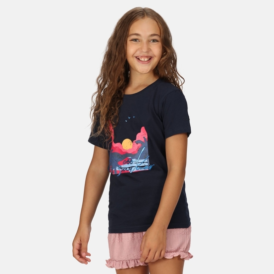 Kids' Bosley VI Graphic T-Shirt Navy Girls 