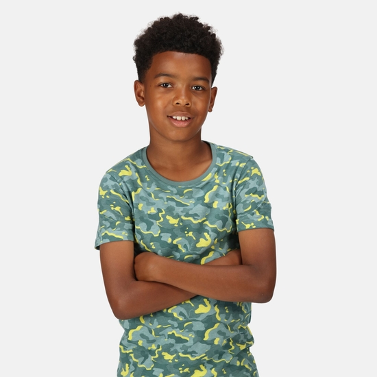 Kids' Bosley VI Graphic T-Shirt Sea Pine Camoflauge 