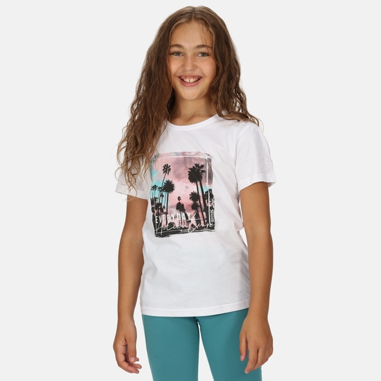 Bosley V Enfant T-shirt à imprimé graphique Blanc