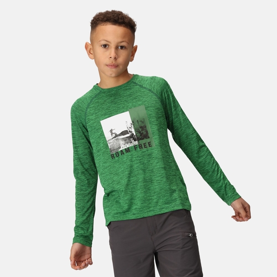 Kids' Burnlee Graphic T-Shirt Field Green