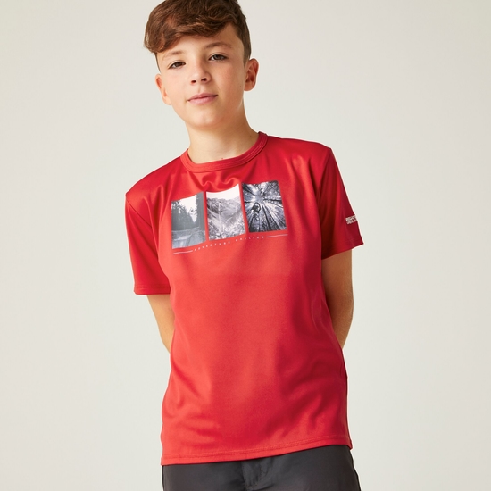 Alvarado VIII T-Shirt mit Grafikprint für Kinder Rot