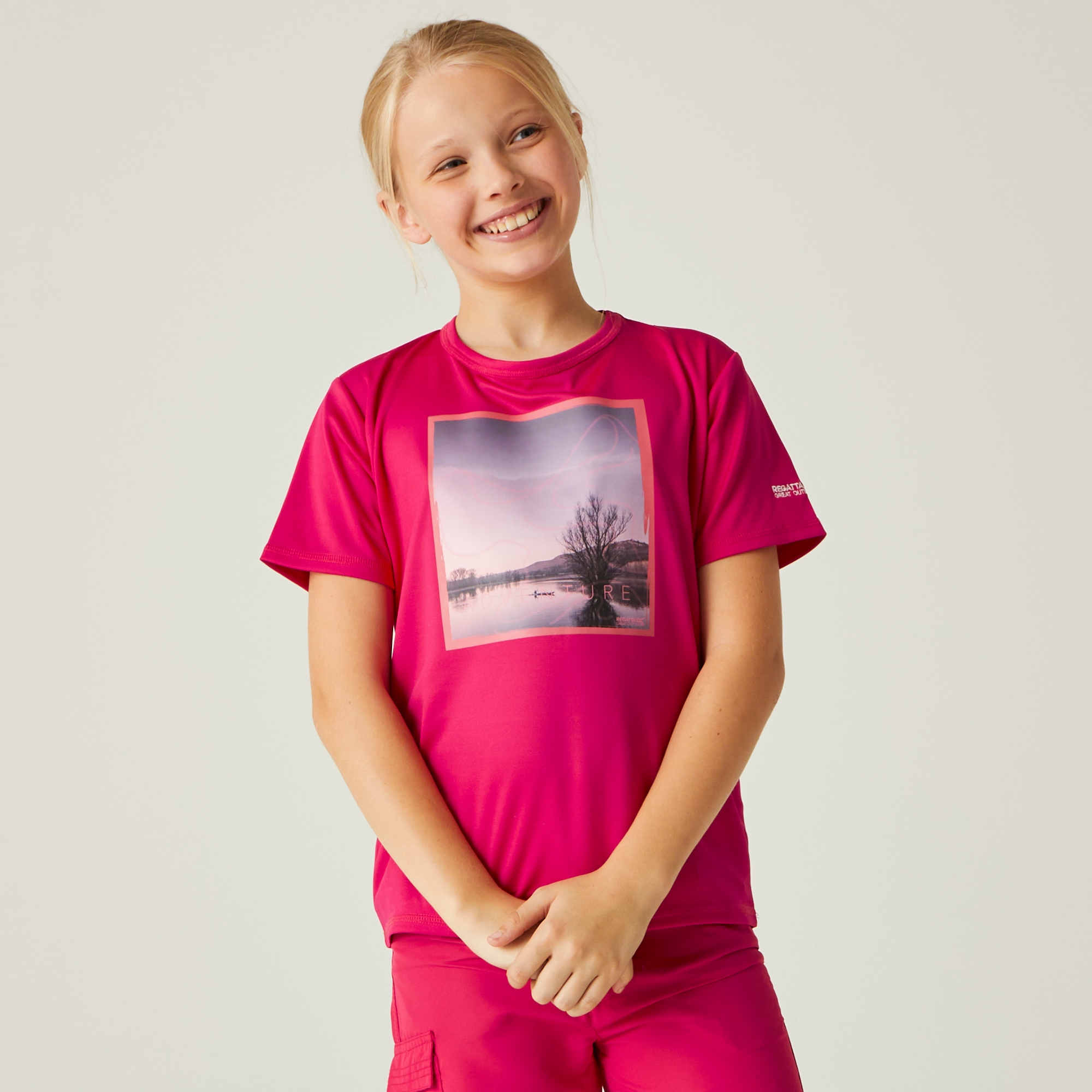 Dziecięca koszulka Alvardo VIII Fuksja