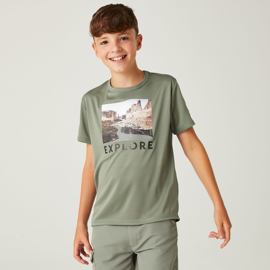 Kids' Alvardo VIII Graphic T-Shirt Agave Green