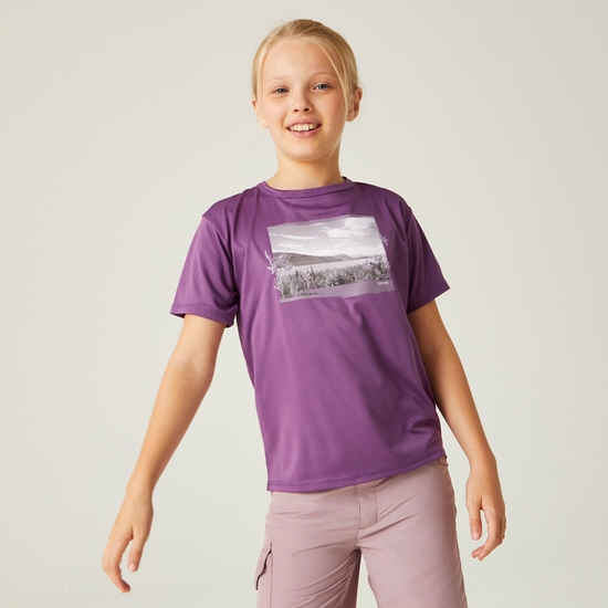 Alvarado VIII Enfant T-shirt à imprimé graphique Violet