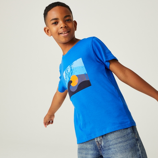 Bosley VII T-Shirt mit Grafikprint für Kinder Blau
