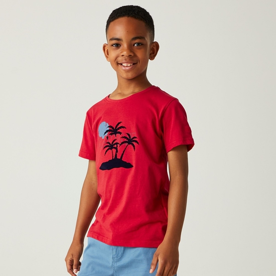 Bosley VII T-Shirt mit Grafikprint für Kinder Rot