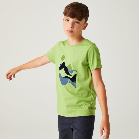 Bosley VII T-Shirt mit Grafikprint für Kinder Grün