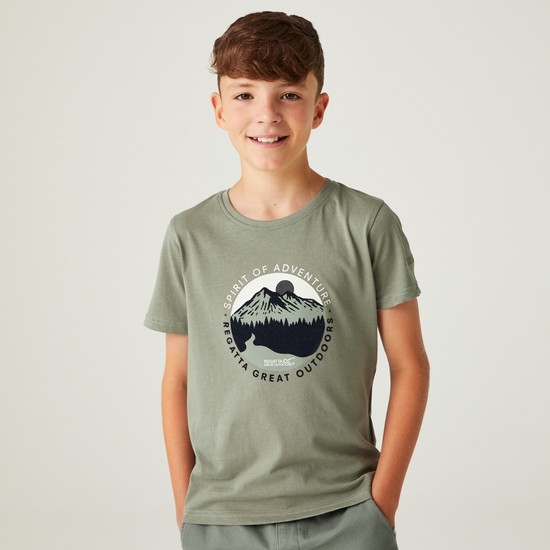 Bosley VII T-Shirt mit Grafikprint für Kinder Grün