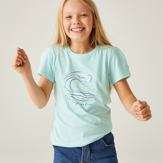 Kids' Bosley VII Graphic T-Shirt Bleached Aqua