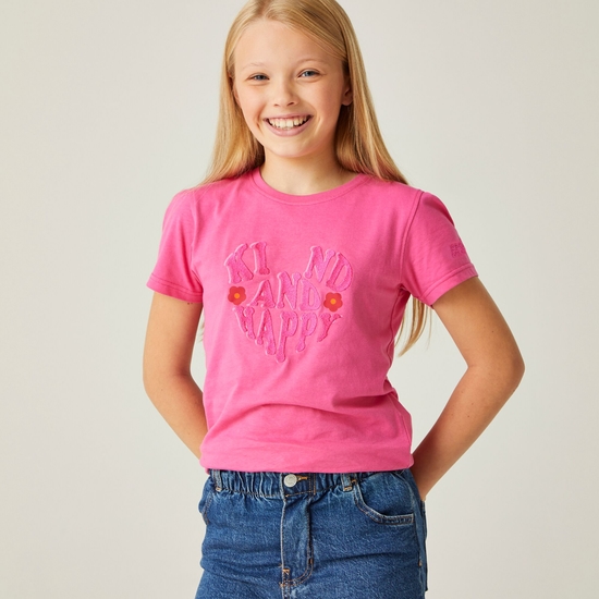 Bosley VII T-Shirt mit Grafikprint für Kinder Rosa