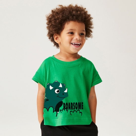 Kids' Animal T-Shirt Stompy The Dinosaur Jelly Bean
