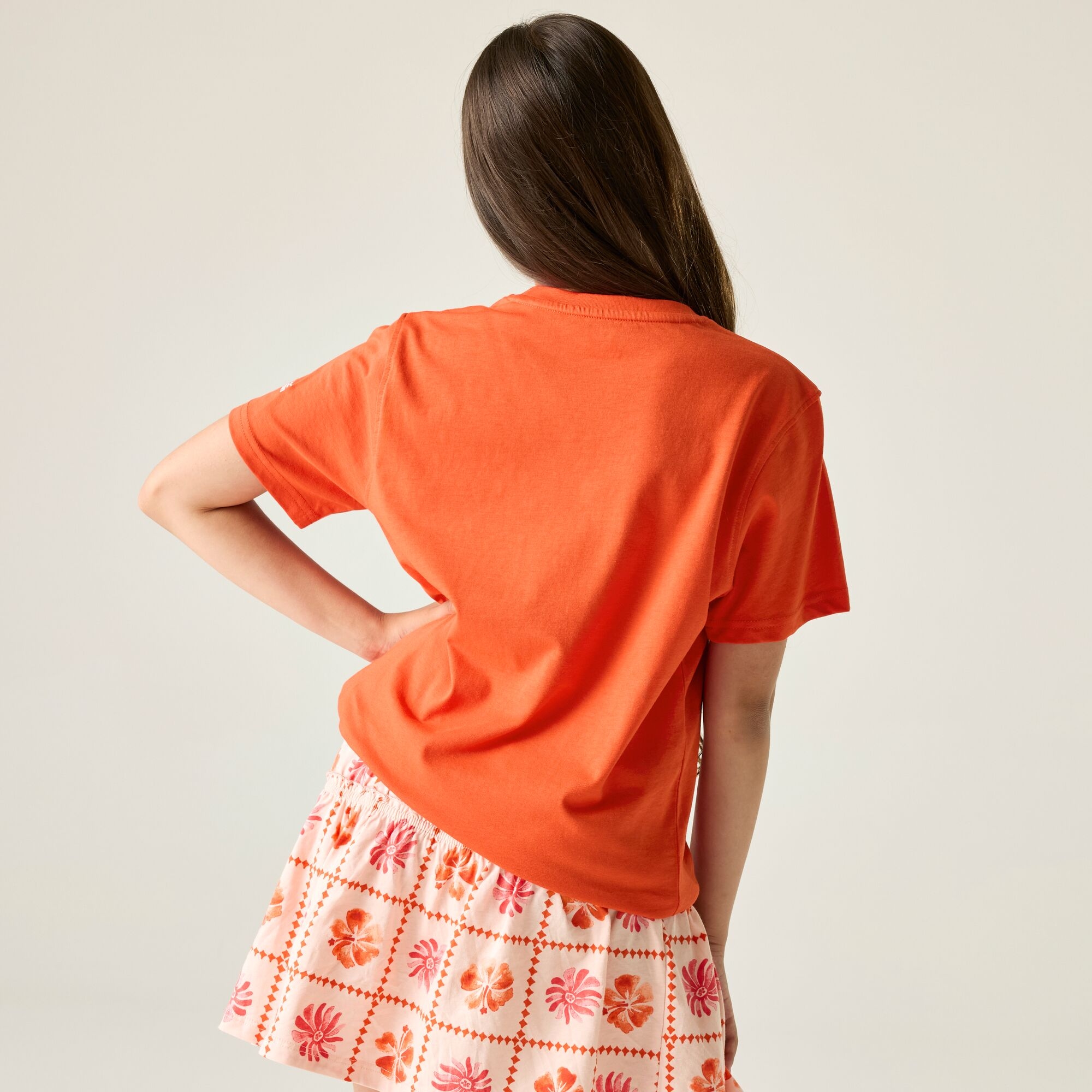 Regatta Koszulka dziecięca Bosley Graphic Pomarańczowy