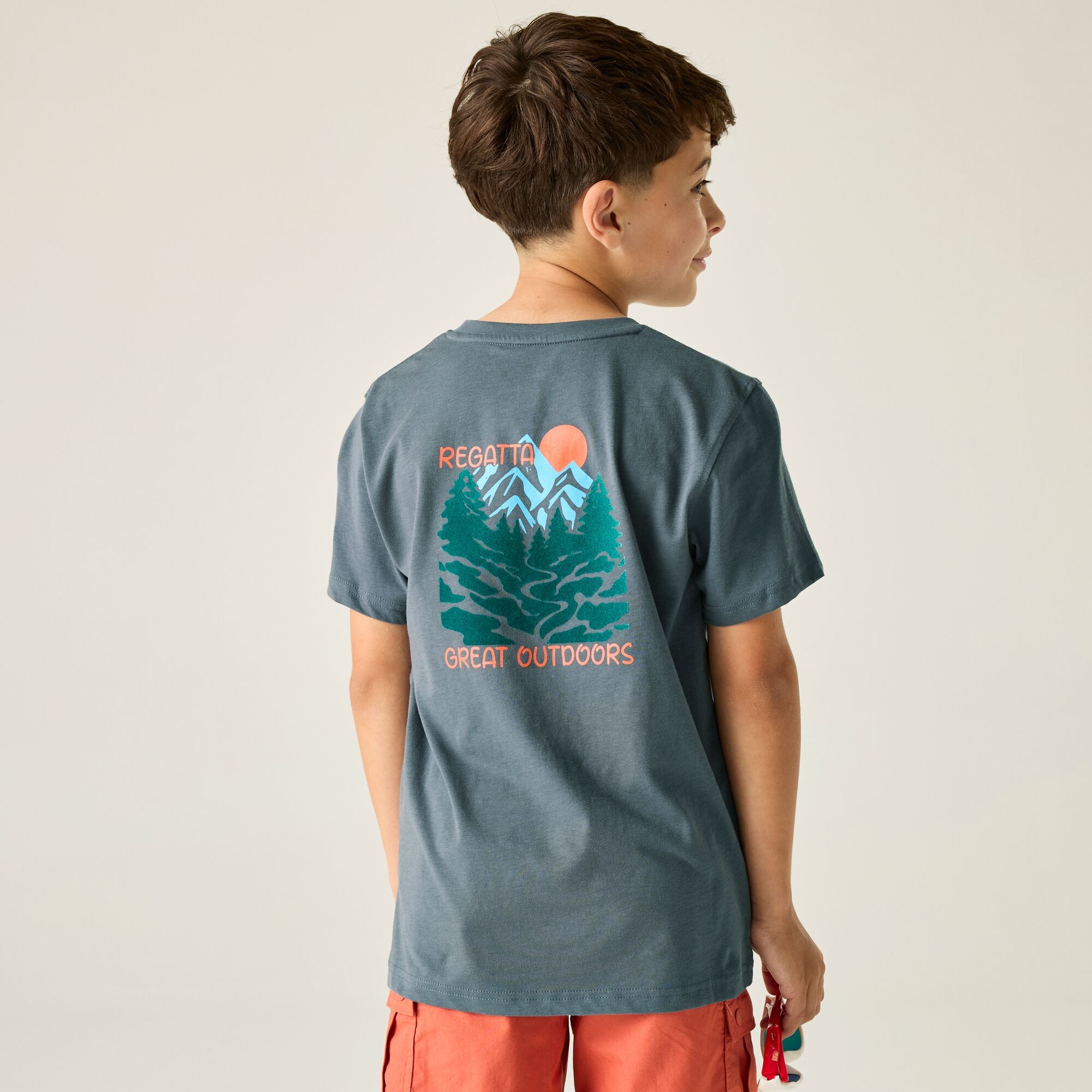 Regatta Regatta Koszulka dziecięca Bosley Graphic Szary