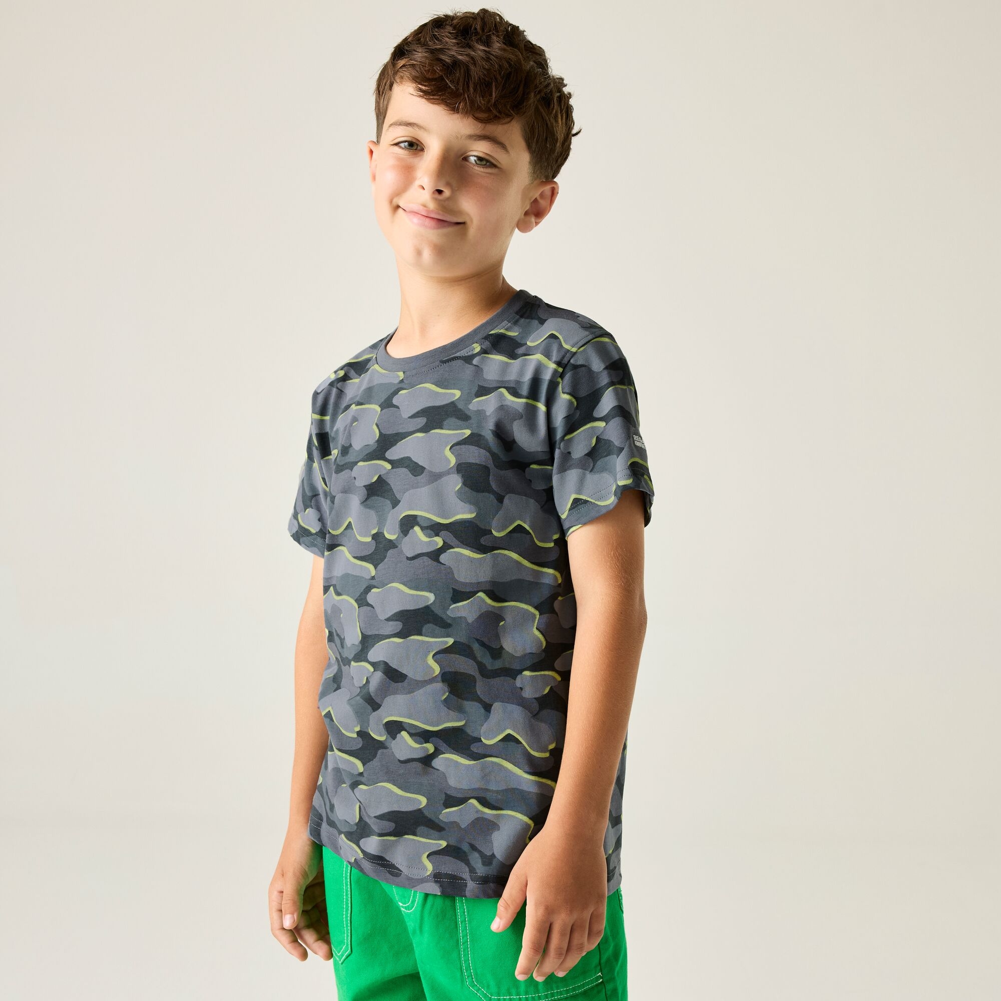 Regatta Kids’ Bosley Graphic T-Shirt - Grey Size 14 Years