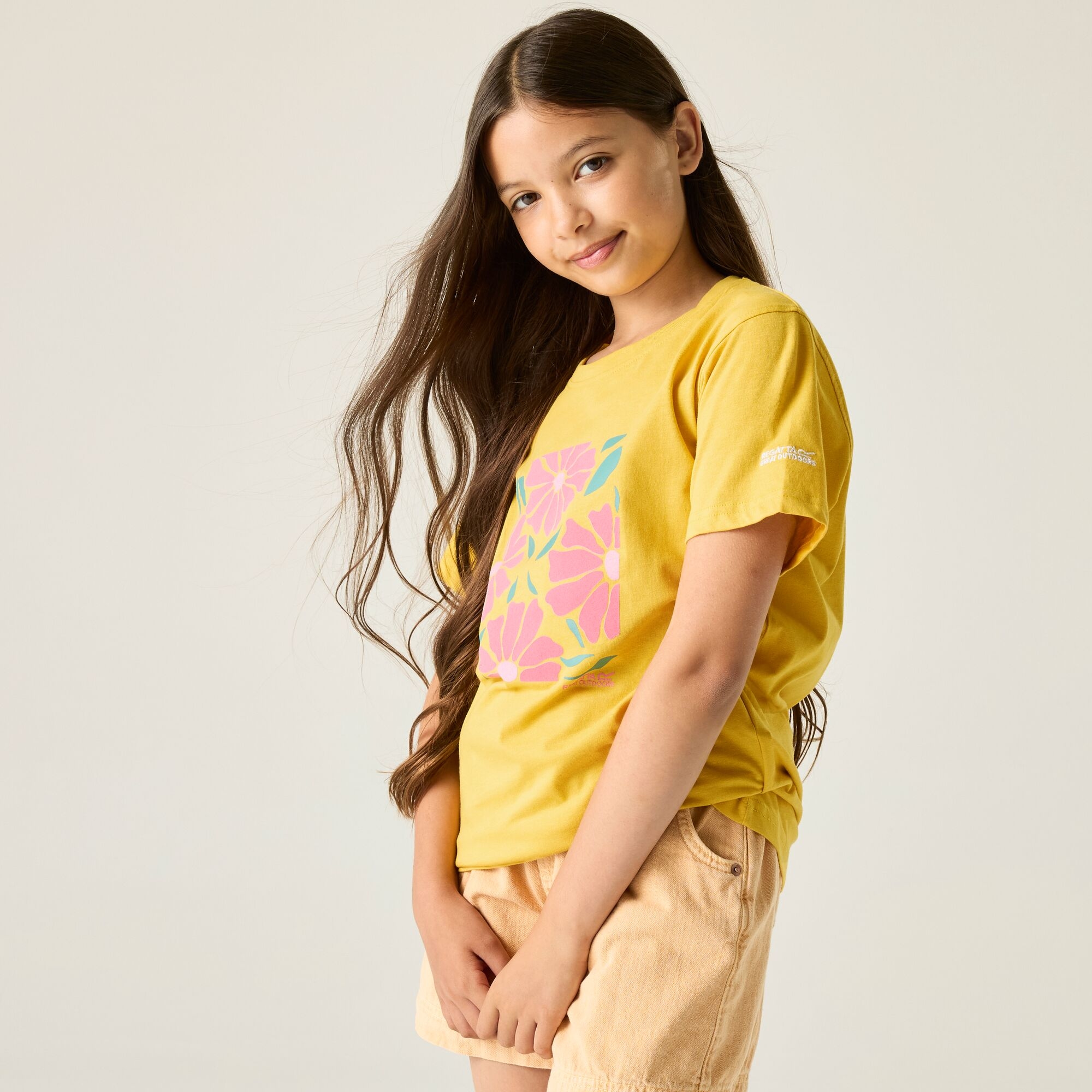 Regatta   Koszulka dziecięca Bosley Graphic Żółty