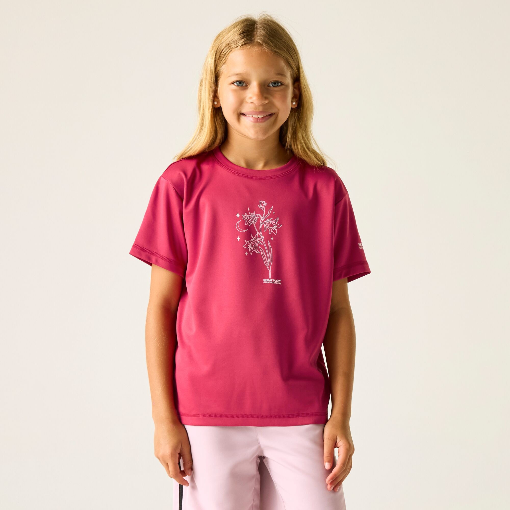Regatta Koszulka dziecięca Aria Różowy