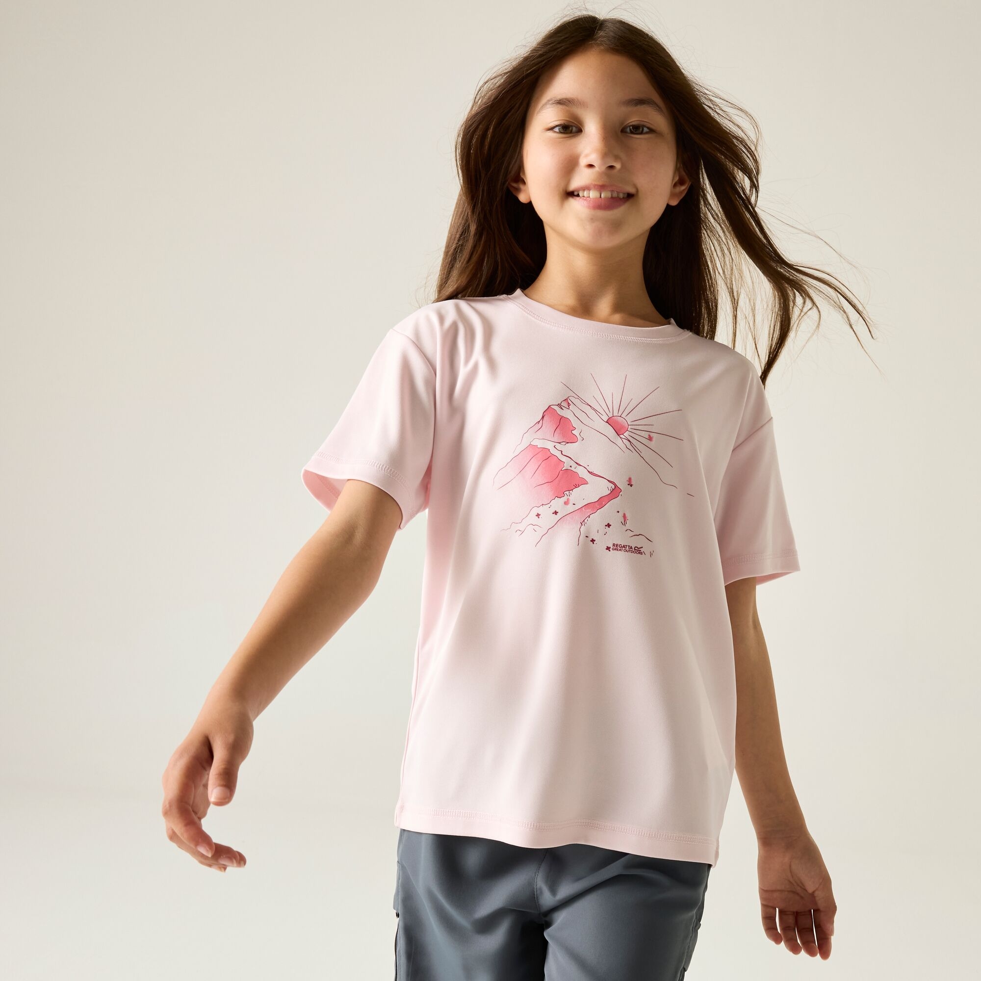 Regatta Koszulka dziecięca Aria Różowy