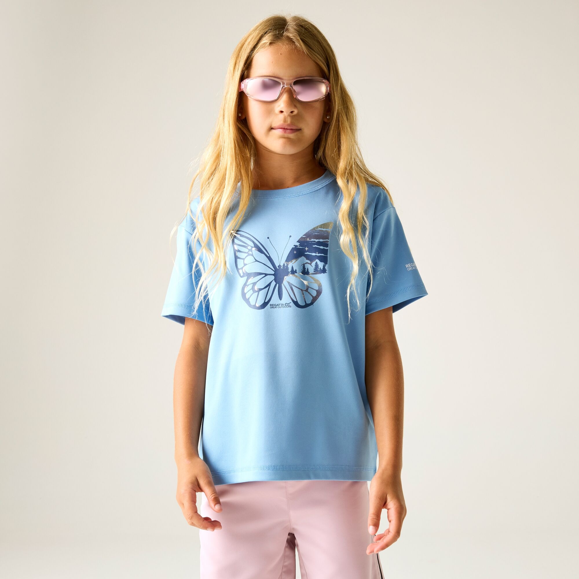 Regatta Koszulka dziecięca Aria Niebieski