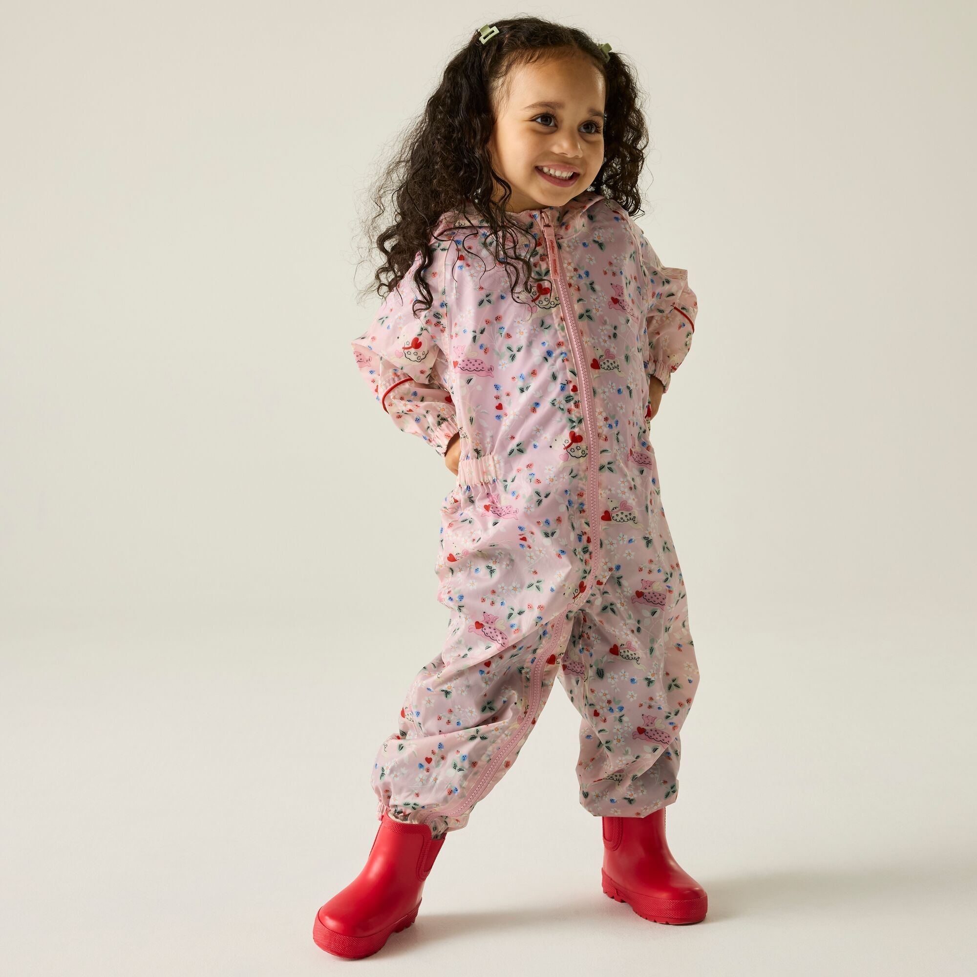 Regatta Cath Kidston Puddlesuit - Pink Size 3-4 Years