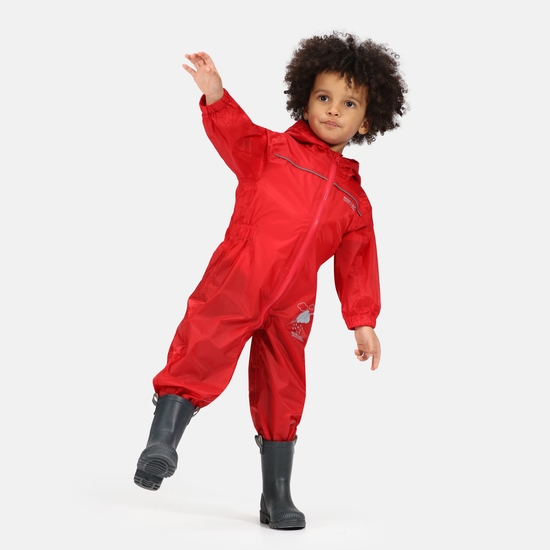 Puddle IV atmungsaktiver, wasserdichter Matschanzug für Kinder Rot