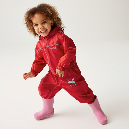 Combinaison d'hiver technique pour bébé imperméable et respirante Puddle IV Rouge