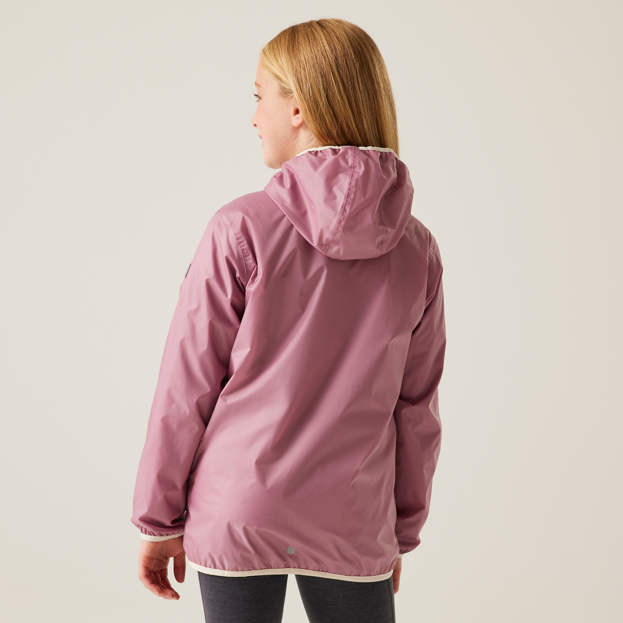 Regatta   Kurtka dziecięca przeciwdeszczowa Lever II Różowy