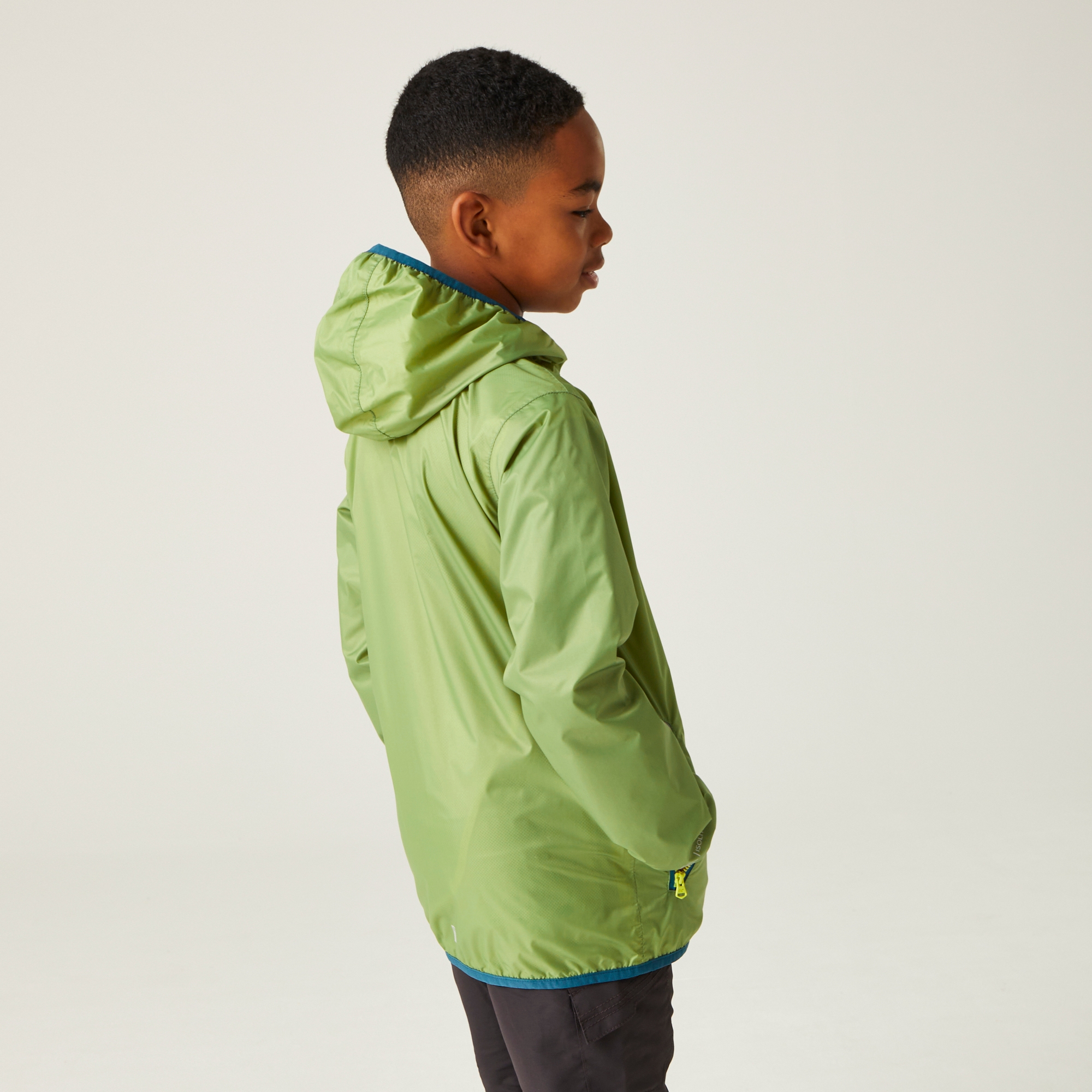 Regatta   Kurtka dziecięca przeciwdeszczowa Lever II Zielony